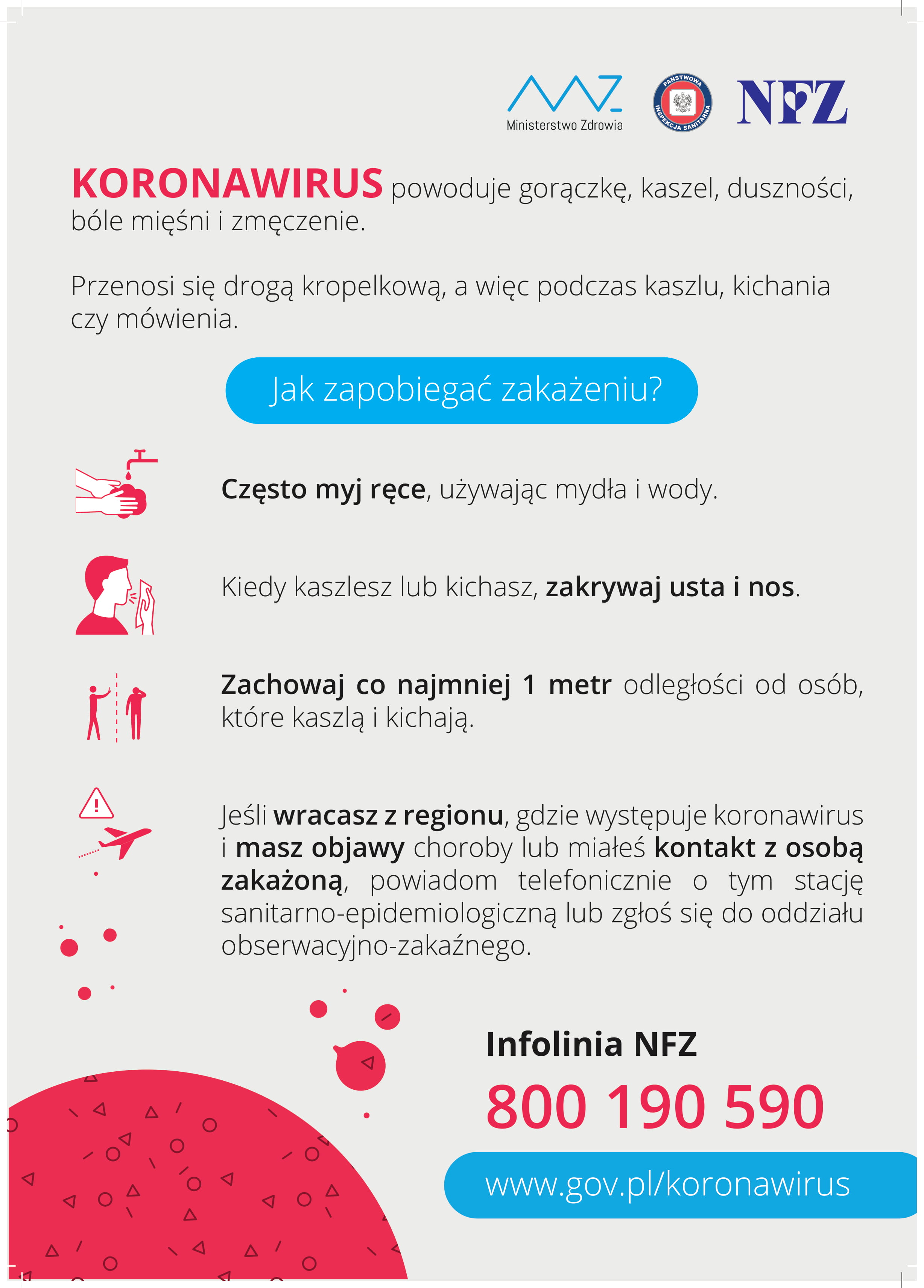 Plakat koronawirus